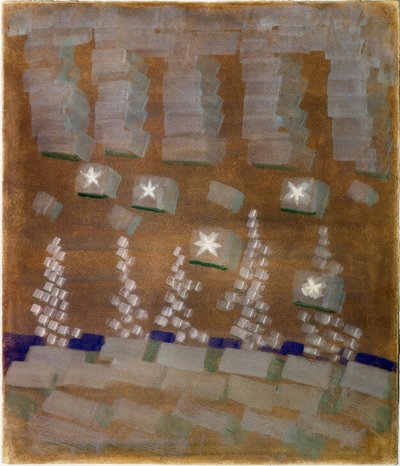 Zima (VIII) autorstwa Mikalojus Ciurlionis