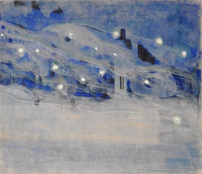 Iskry III, 1906. autorstwa Mikalojus Konstantinas Čiurlionis