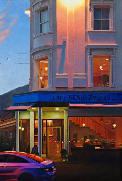 Rendevous, 2017 (olej na płótnie) autorstwa Mike Briscoe