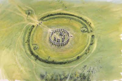 Stonehenge, faza 3, ok. XX w. p.n.e., ok. 1990-2010 autorstwa Mike Seaforth