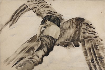Latający demon, 1890-1891 autorstwa Mikhail Aleksandrovich Vrubel