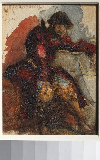 Ilustracja do wiersza Pieśń kupca Kałasznikowa M. Lermontowa par Vrubel, Michaił Aleksandrowicz (1856-1910) autorstwa Mikhail Aleksandrovich Vrubel