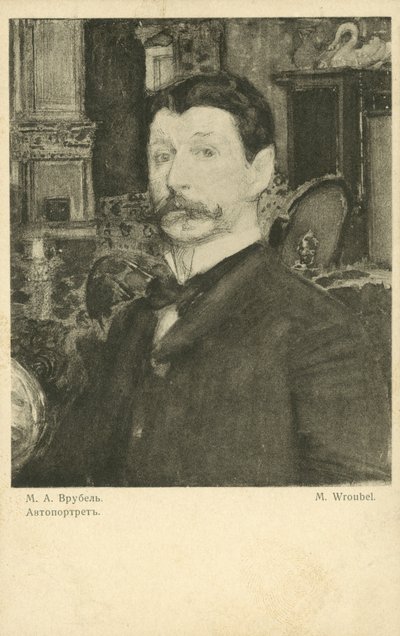 Autoportret Michaiła Wrubla, rosyjskiego artysty autorstwa Mikhail Aleksandrovich Vrubel