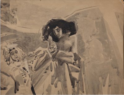 Taniec Tamary. Ilustracja do wiersza „Demon” Michaiła Lermontowa, 1890-1891 autorstwa Mikhail Aleksandrovich Vrubel