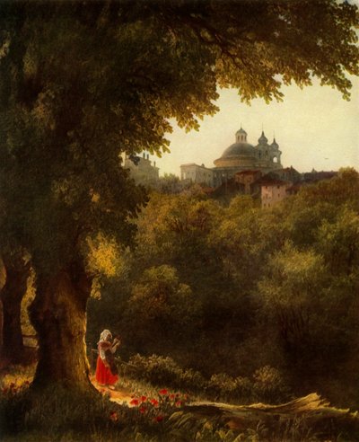 Widok Arricio pod Rzymem, lata 30. XIX wieku, 1965. autorstwa Mikhail Ivanovich Lebedev