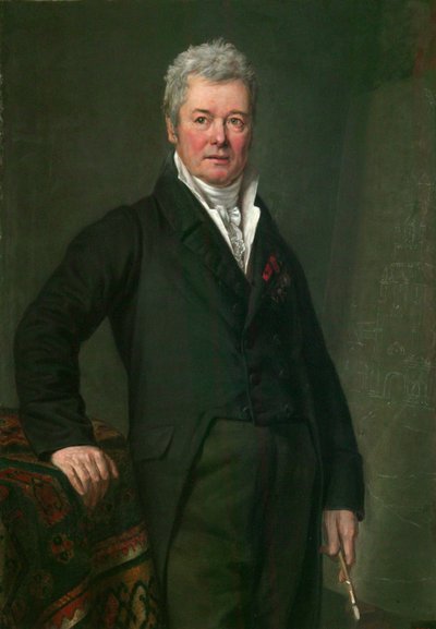 Portret artysty Fiodora Aleksiejewa 1753-1824, 1820 autorstwa Mikhail Ivanovich Terebenev