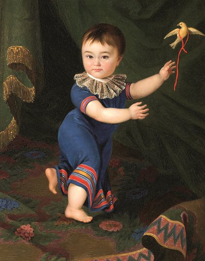 Portret hrabiego Dymitra Nikołajewicza Szeremietiewa 1803-1871 jako dziecko, 1805. autorstwa Mikhail Matveevich Cherkasov