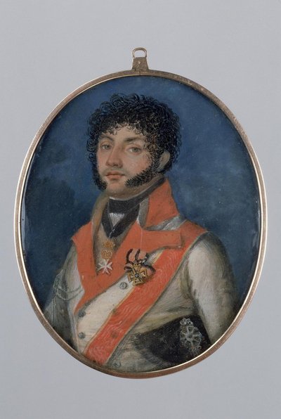 Portret Fiodora Pietrowicza Uvarova 1773-1824, 1803 autorstwa Mikhail Mikhailovich Zatsepin