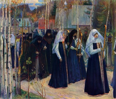 „Po zabraniu welonu”, 1898, 1965. autorstwa Mikhail Nesterov