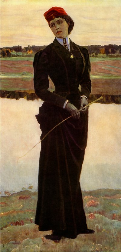 portret Olgi Mihaylovna Nesterova-Shretera, Córki Artysty, 1906, 1965. autorstwa Mikhail Nesterov