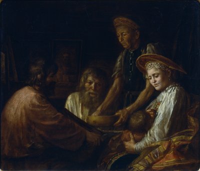 Posiłek chłopski, 1774 autorstwa Mikhail Shibanov