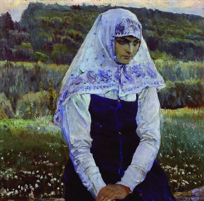Oblubienica Chrystusa autorstwa Mikhail Vasilievich Nesterov