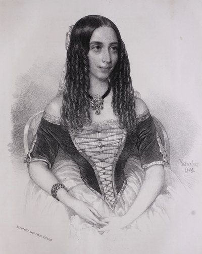 Portret Emilii Lemouton (Miklós Barabás, 1845) autorstwa Miklós Barabás