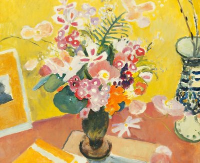Wiosenne kwiaty w wazonie autorstwa Mildred Bendall