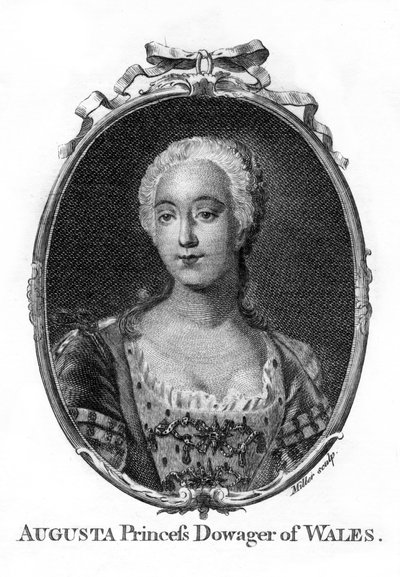 Augusta, księżna Walii, 1719-1772. autorstwa Miller