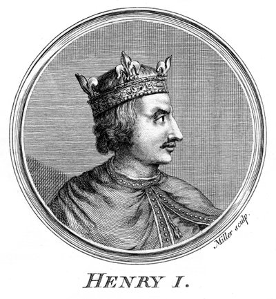 Henryk I, król Anglii. autorstwa Miller