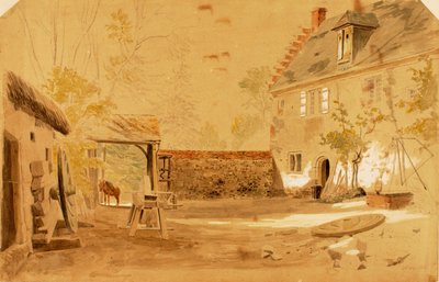 Starożytne opactwo św. Walerego, Francja, 1862. autorstwa Miner Kilbourne Kellogg