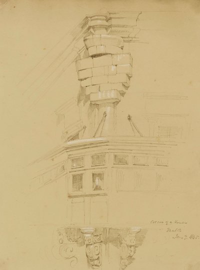 Narożnik domu - Malta autorstwa Miner Kilbourne Kellogg