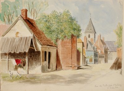 Rue du Puits Sale, St. Valery, 1862. autorstwa Miner Kilbourne Kellogg