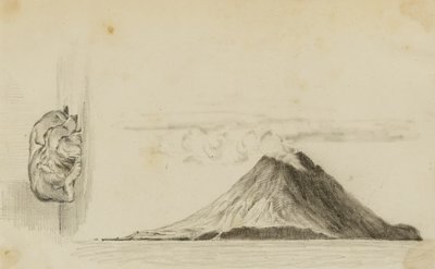 Stromboli/śpiący pies autorstwa Miner Kilbourne Kellogg