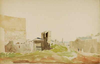 Wieża Hypacusa, Jerozolima, b.d. autorstwa Miner Kilbourne Kellogg