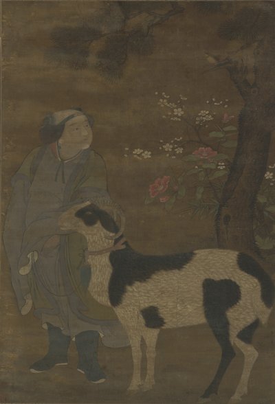 Szlachetny chłopiec i jego koza autorstwa Ming Dynasty Chinese School
