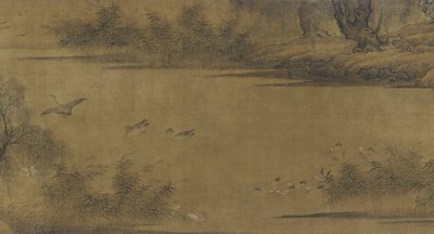 Ptaki na jesiennym stawie autorstwa Ming Dynasty Chinese School
