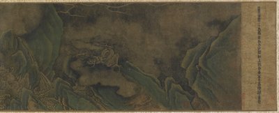 Smoki w chmurach i wodach (tusz i kolor na papierze) autorstwa Ming Dynasty Chinese School