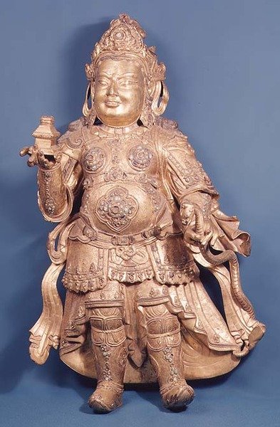 Figura Virupaksy, początek XV w. (brąz złocony) autorstwa Ming Dynasty Chinese School