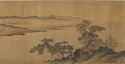 Wzgórza wzdłuż rzeki, XVI-XVII w. autorstwa Ming Dynasty Chinese School