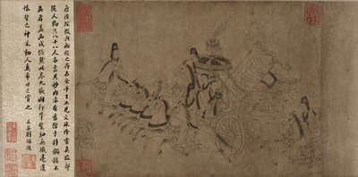 Nimfa rzeki Luo (atrament na papierze) autorstwa Ming Dynasty Chinese School