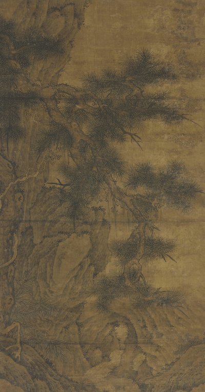 sosna i potok autorstwa Ming Dynasty Chinese School