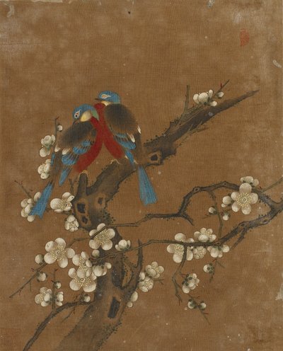Dziesięć zdjęć ptaków i kwiatów (kolor na jedwabiu) autorstwa Ming Dynasty Chinese School