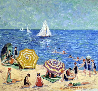 Plaża Dębowego Drzewa, ok. 1914 r. autorstwa Minnie Harms Neebe