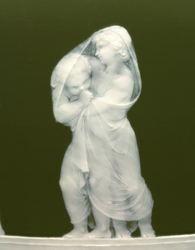 Fragment pary wazonów „Les alteres y les frileux”, 1879 autorstwa Mintons Ltd