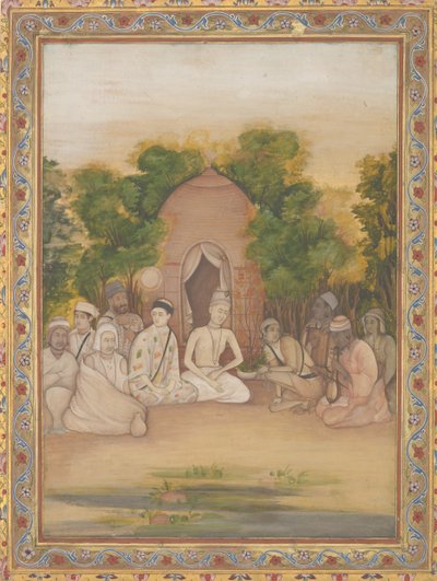 Zjazd Świętych Mężów Różnych Wyznań, ca. 1770-75. autorstwa Mir Kalan Khan