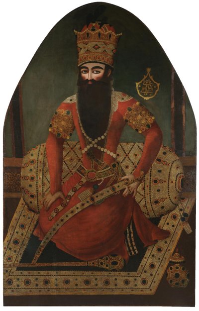 Portret F. Fath Ali Shah 1797-1834 autorstwa Mirza Baba