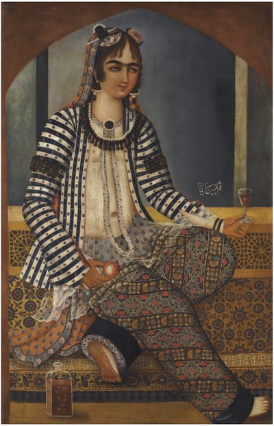 Portret damy autorstwa Mirza Baba