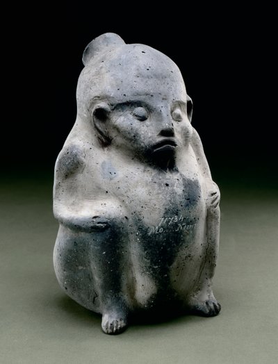 Naczynie z podobizną ludzką, 1100-1300 (ceramika) autorstwa Mississippian culture