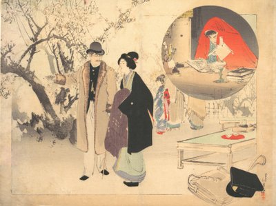 Tedemon po LD Golden Yasha, co? 1903. autorstwa Mizuno Toshikata