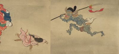 Kopia nocnej parady stu demonów z kolekcji Shinjuan, XVIII wiek. autorstwa Mochizuki Gyokusen
