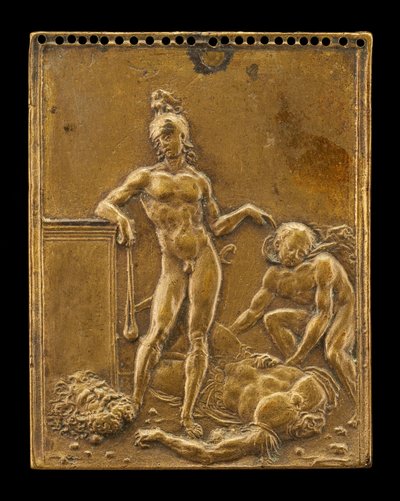 Dawid triumfujący nad Goliatem, 1507 lub wcześniej. autorstwa Moderno