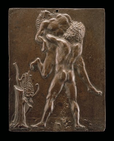 Herkules i Antaeus, koniec XV - początek XVI wieku. autorstwa Moderno