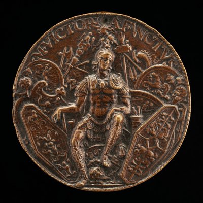 Mars otoczony trofeami, koniec XV - początek XVI wieku. autorstwa Moderno