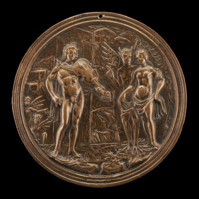 Orfeusz Odkupiciel Eurydyka, koniec XV - początek XVI wieku. autorstwa Moderno
