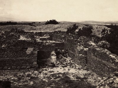 Budowanie imperium w epoce faszystowskiej: ruiny Aksum Świątyni Słońca w Adulis, 09.05.1936 (zdjęcie czarno-białe) autorstwa Modestino Baldinetti