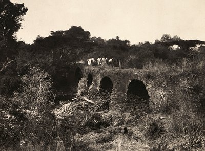 Budowanie imperium w epoce faszystowskiej: most portugalski, 09.05.1936 (zdjęcie czarno-białe) autorstwa Modestino Baldinetti