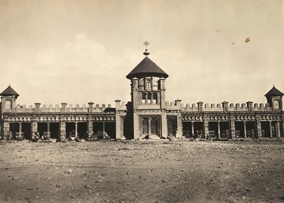 Budowanie imperium w epoce faszystowskiej: abisyński kościół w Asmarze, 09.05.1936 (zdjęcie czarno-białe) autorstwa Modestino Baldinetti