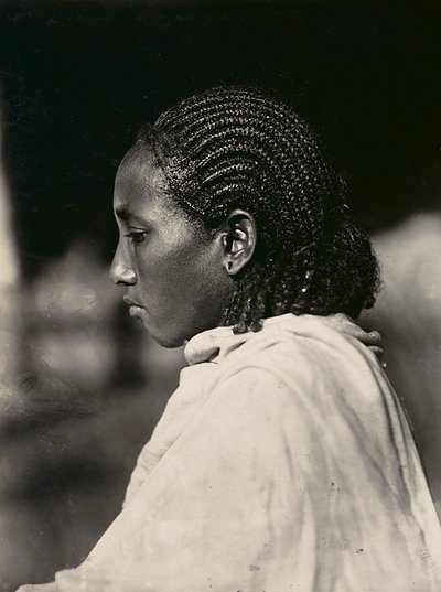 „Budowanie imperium” w epoce faszystowskiej: abisyńska kobieta, 09.05.1936 (zdjęcie czarno-białe) autorstwa Modestino Baldinetti