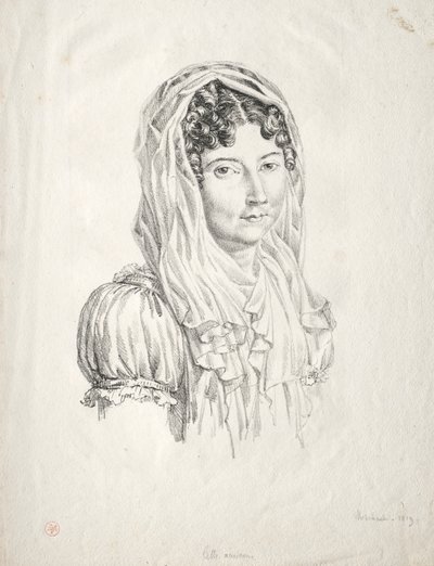 Portret kobiety, 1819. autorstwa Moisbach